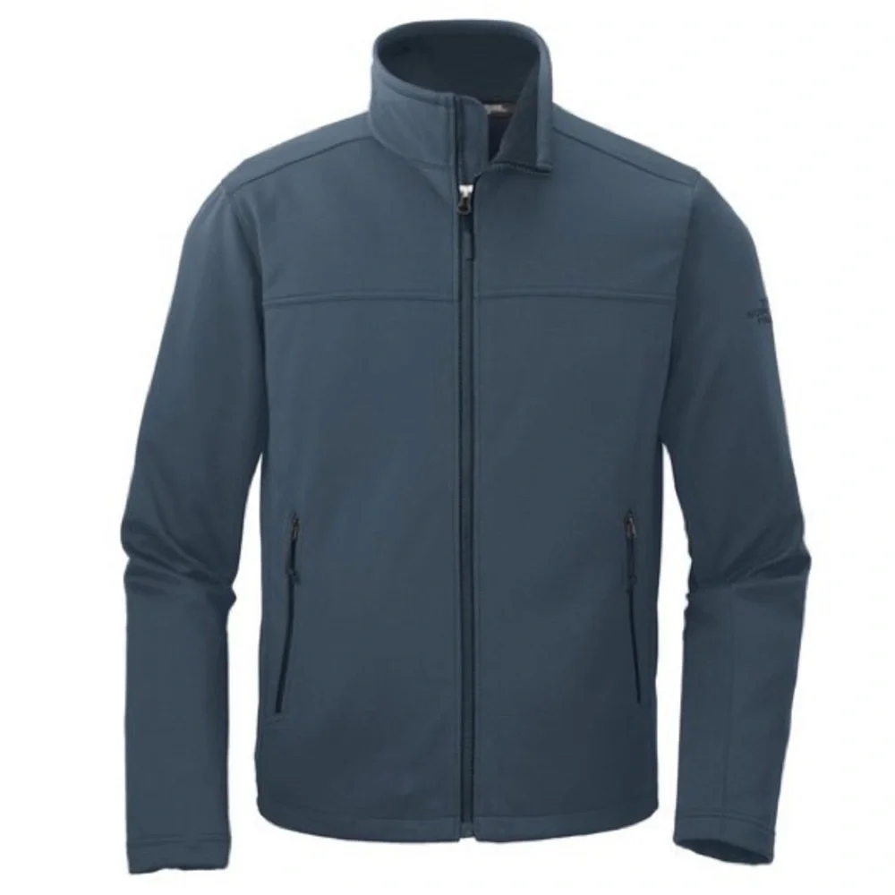 The North Face Men’s Ridgeline Soft Shell Jacket Windwall Blue Full Zip Logo XL